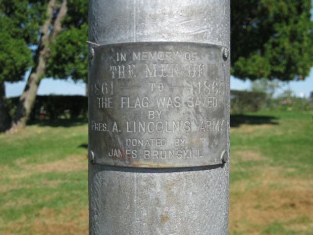 JAMES BRUNSKILL CIVIL WAR MEMORIAL FLAGPOLE