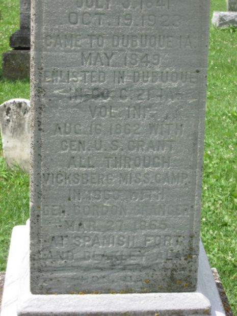 JAMES BRUNSKILL CIVIL WAR MEMORIAL STONE