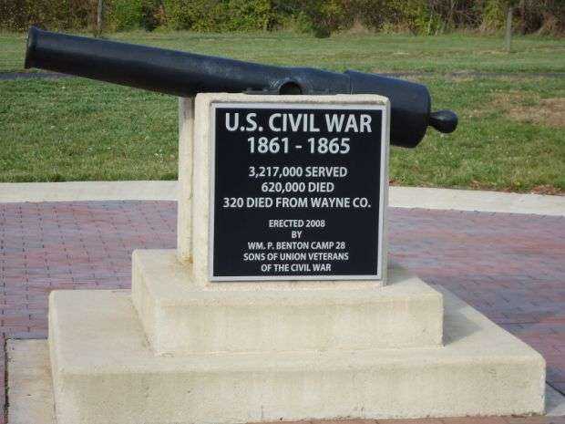 WAYNE COUNTY CIVIL WAR MEMORIAL CANNON