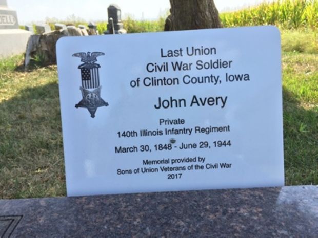 LAST LIVING CIVIL WAR SOLDIER OF CLINTON COUNTY MEMORIAL STONE PLAQUE