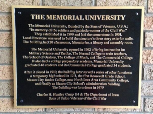 THE MEMORIAL UNIVERSITY PLAQUE
