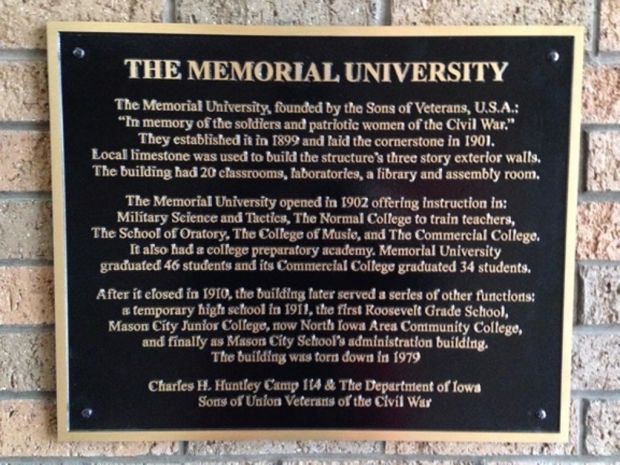 THE MEMORIAL UNIVERSITY PLAQUE