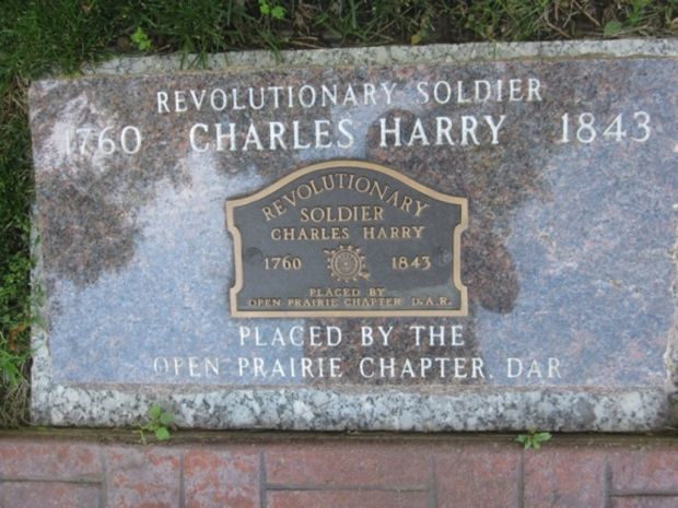 REVOLUTIONARY SOLDIER CHARLES HARRY MEMORIAL