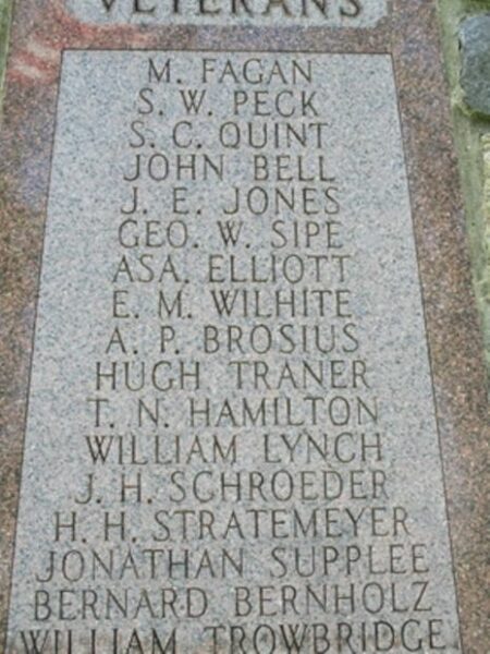 CARROLL CITY CEMETERY CIVIL WAR MEMORIAL STONE C