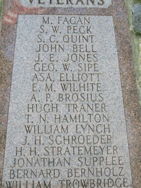 CARROLL CITY CEMETERY CIVIL WAR MEMORIAL STONE C