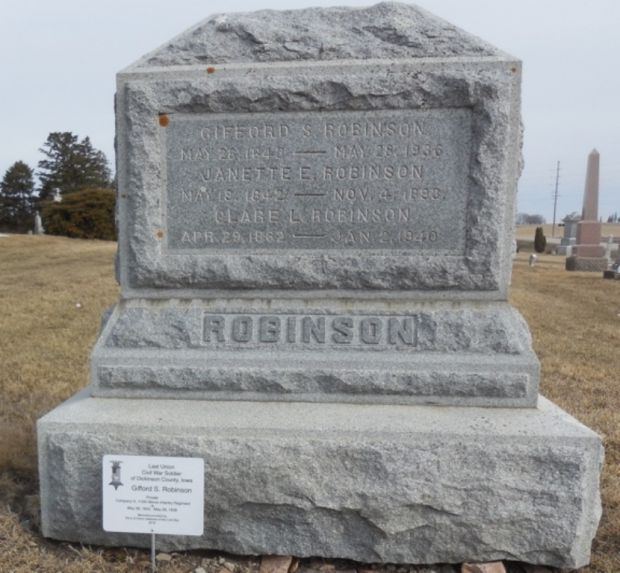 LAST LIVING CIVIL WAR SOLDIER OF DICKINSON COUNTY MEMORIAL STONE