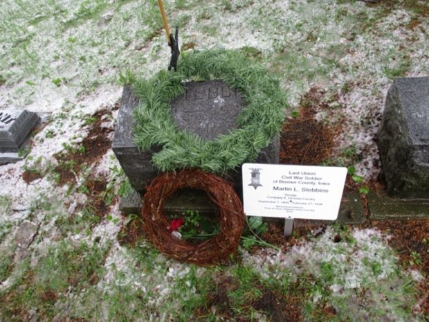 LAST LIVING CIVIL WAR SOLDIER OF BREMER COUNTY MEMORIAL STONE