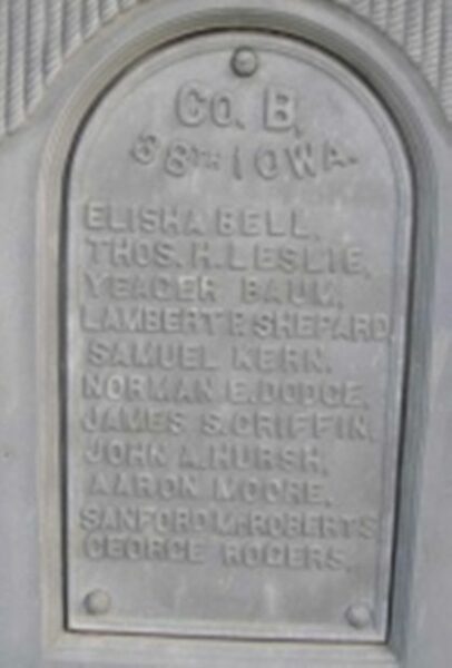OAKLAND CEMETERY ASSOCIATION CIVIL WAR MEMORIAL STONE A