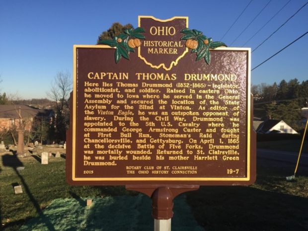 CAPTAIN THOMAS DRUMMOND WAR MEMORIAL MARKER