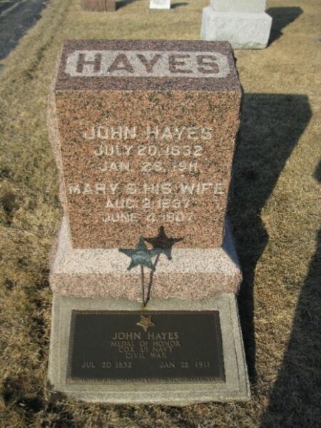 JOHN HAYES MEDAL OF HONOR WAR MEMORIAL GRAVESTONE