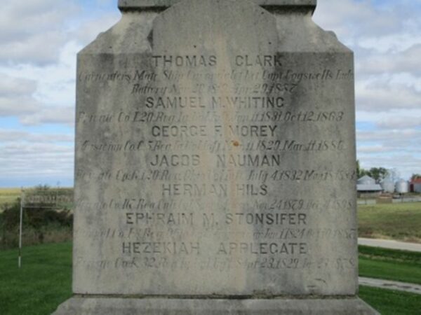 PLEASANT HILL CEMETERY CIVIL WAR MEMORIAL STONE A