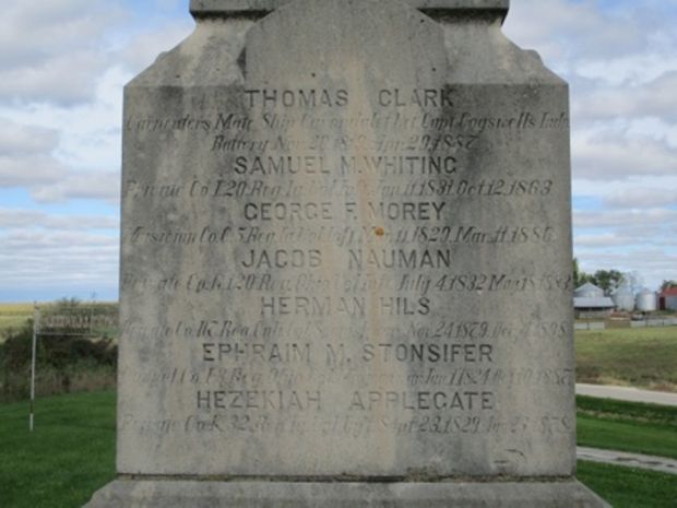PLEASANT HILL CEMETERY CIVIL WAR MEMORIAL STONE A