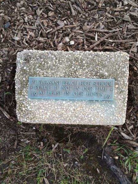 PT. PLEASANT BEACH HIGH SCHOOL MEMORIAL TREE PLAQUE