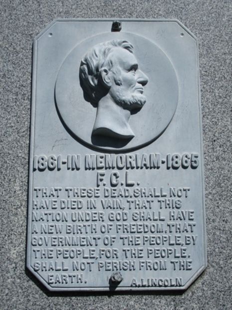 MARION 1861-IN MEMORIAM-1865 PLAQUE