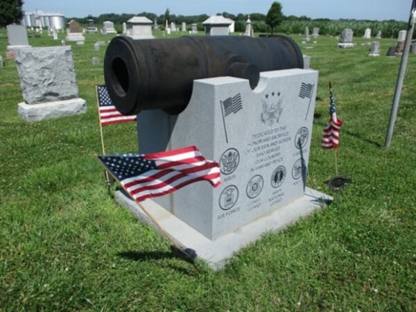 FARRAGUT CEMETERY 8″ SIEGE HOWITZER CIVIL WAR MEMORIAL SIDE B