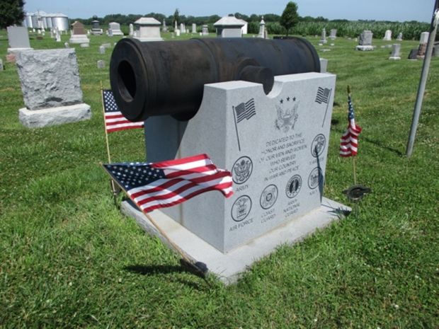 FARRAGUT CEMETERY 8″ SIEGE HOWITZER CIVIL WAR MEMORIAL SIDE B