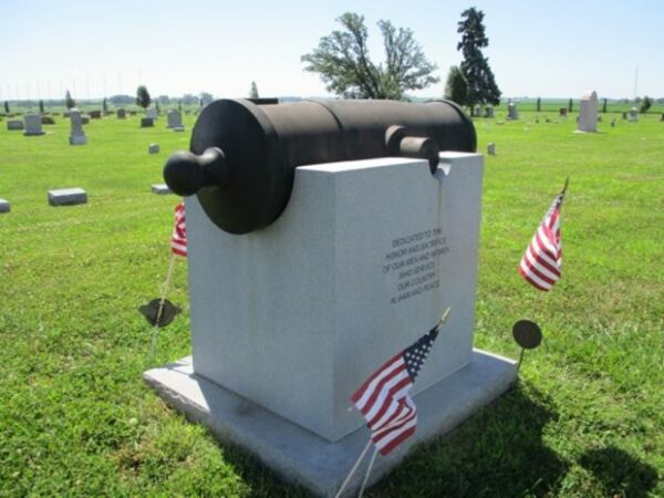 FARRAGUT CEMETERY 8″ SIEGE HOWITZER CIVIL WAR MEMORIAL SIDE A