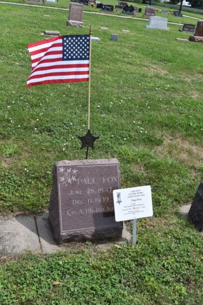 LAST LIVING CIVIL WAR SOLDIER OF IDA COUNTY MEMORIAL STONE