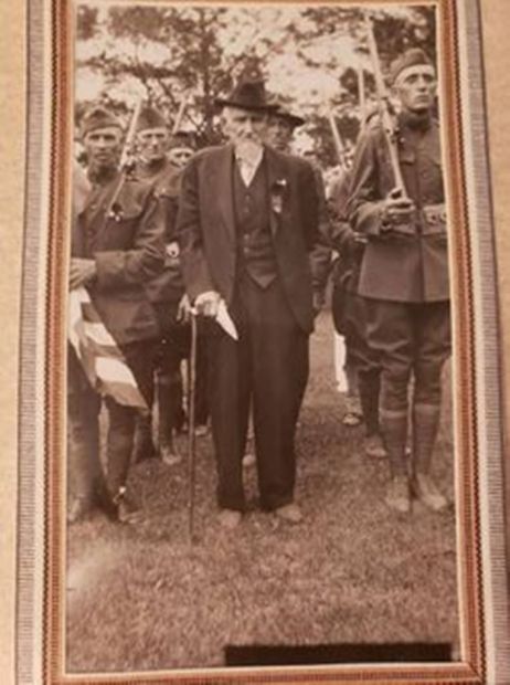 LAST LIVING CIVIL WAR SOLDIER OF HANCOCK COUNTY MEMORIAL PHOTO