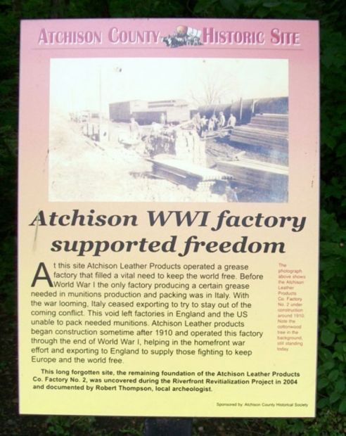 ATCHISON WWI FACTORY MEMORIAL PANEL