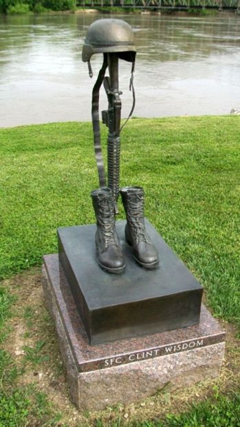SFC CLINT WISDOM MEMORIAL BATTLEFIELD CROSS