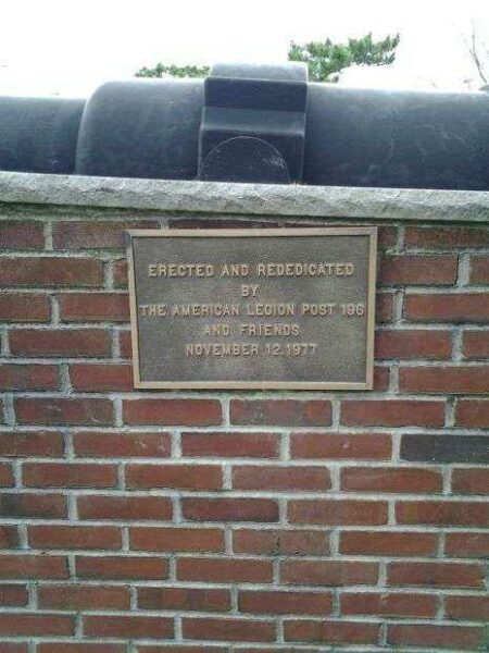 PT. PLEASANT BEACH MEMORIAL CANNON PLAQUE