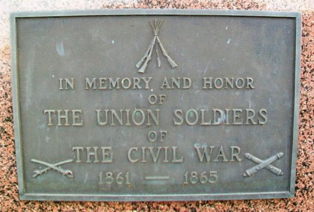 SIGOURNEY UNION SOLDIERS CIVIL WAR MEMORIAL PLAQUE