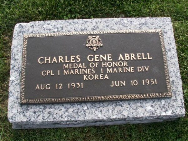 CHARLES GENE ABRELL MEDAL OF HONOR MEMORIAL GRAVESTONE