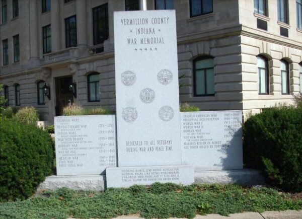 VERMILLION COUNTY INDIANA WAR MEMORIAL FRONT