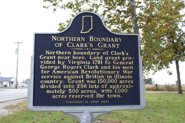 NORTHERN BOUNDARY OF CLARK’S GRANT MEMORIAL MARKER