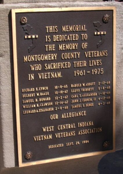 MONTGOMERY COUNTY’S TRIBUTE TO HER HEROIC DEAD MEMORIAL PLAQUE E