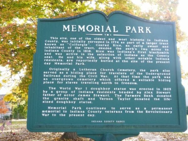 MEMORIAL PARK MARKER