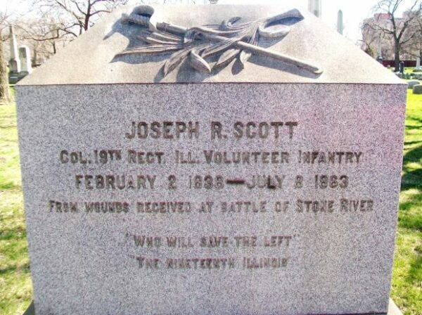 JOSEPH R. SCOTT WAR MEMORIAL CEMETERY STONE DEDICATION