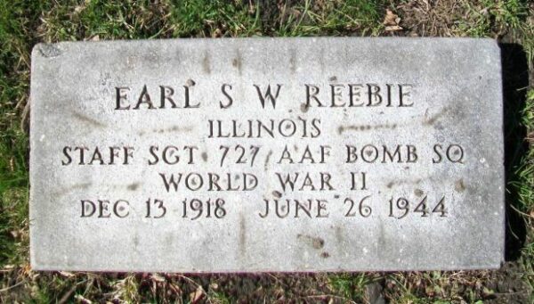 EARL S W REBBIE WAR MEMORIAL CEMETERY STONE