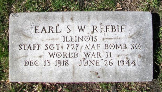 EARL S W REBBIE WAR MEMORIAL CEMETERY STONE