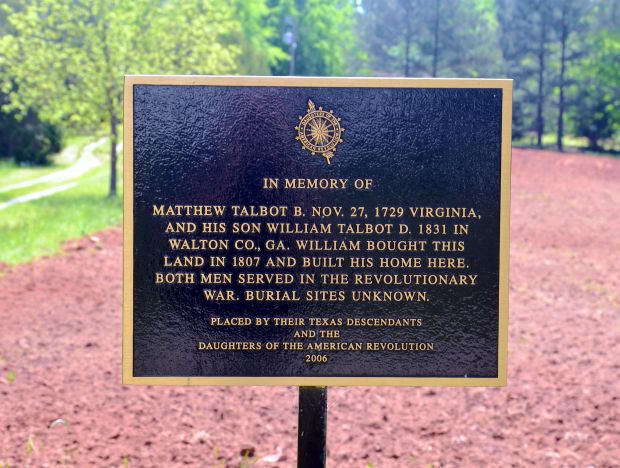 IN MEMORY OF MATTHEW TALBOT AND WILLIAM TALBOT MEMORIAL PLAQUE