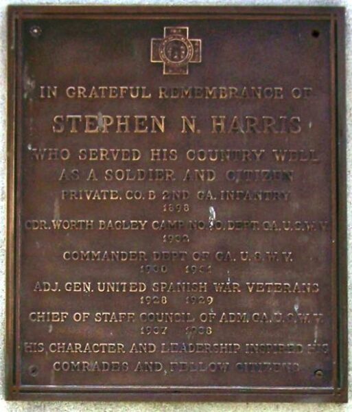 SAVANNAH’S SPANISH-AMERICAN WAR MEMORIAL PLAQUE C