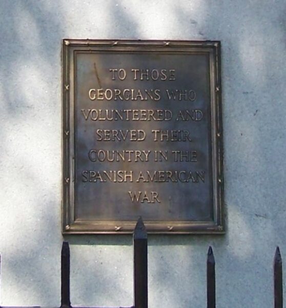 SAVANNAH’S SPANISH-AMERICAN WAR MEMORIAL PLAQUE A