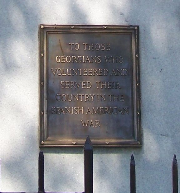 SAVANNAH’S SPANISH-AMERICAN WAR MEMORIAL PLAQUE A