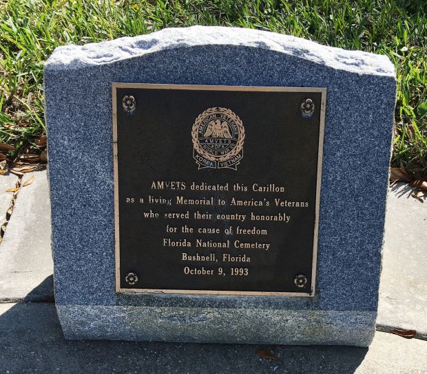 FLORIDA AMVETS CARILLON MEMORIAL PLAQUE