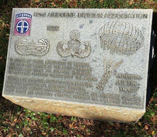 82ND AIRBORNE DIVISION ASSOCIATION FLORIDA NATIONAL CEMETERY MEMORIAL