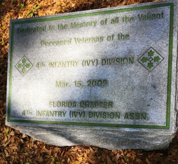 4TH INFANTRY (IVY) DIVISION FLORIDA NATIONAL CEMETERY MEMORIAL