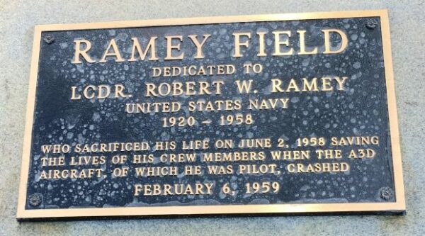 RAMEY FIELD MEMORIAL PLAQUE
