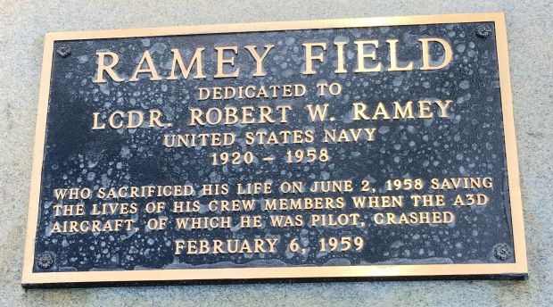 RAMEY FIELD MEMORIAL PLAQUE