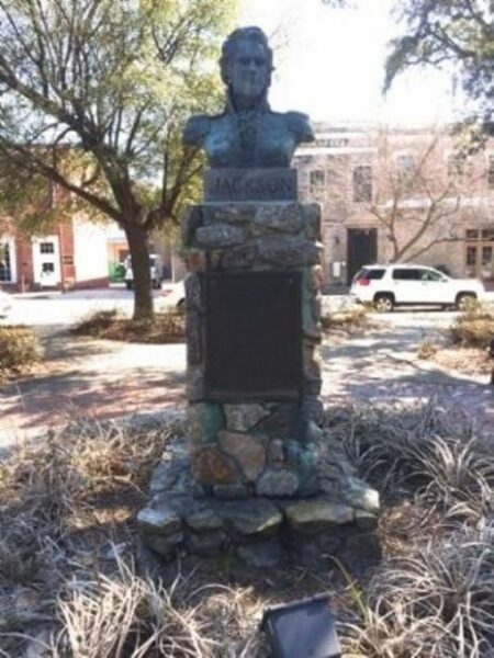 IN THIS PLAZA GEN. ANDREW JACKSON MEMORIAL