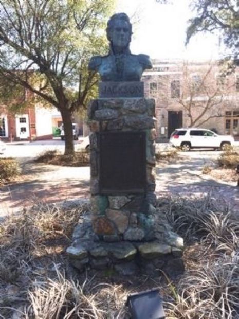 IN THIS PLAZA GEN. ANDREW JACKSON MEMORIAL