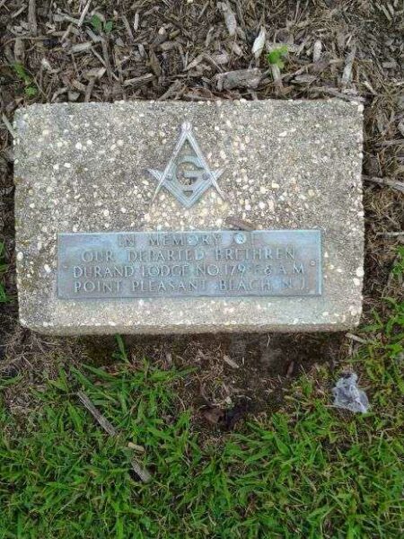 DURAND LODGE NO. 179 F. & A. M. MEMORIAL TREE PLAQUE