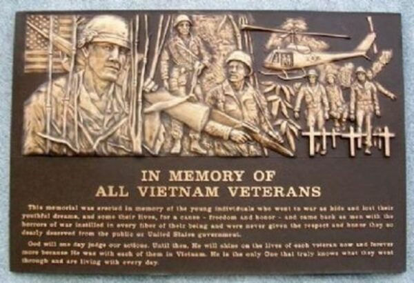 CITY OF ROGERS VIETNAM VETERANS MEMORIAL PLAQUE