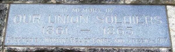 SUNSET CEMETERY CIVIL WAR MEMORIAL ARCH STONE