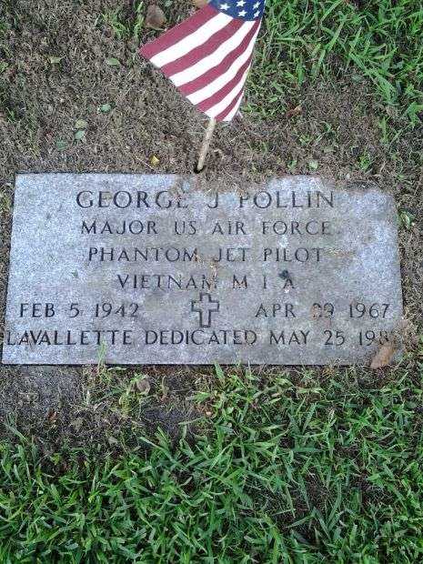 MAJOR GEORGE J. POLLIN MEMORIAL PLAQUE